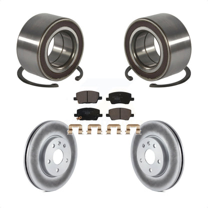 Wheel Bearing Coated Brake Rotor And Pad Front Kit For 2018-2020 Chevrolet Sonic