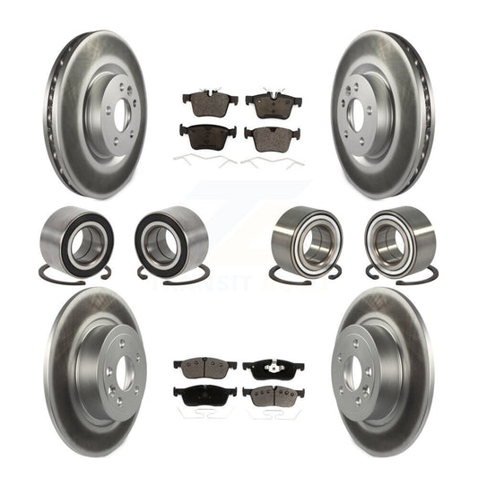 Bearing Coated Brake Rotor Pad Front Rear Kit (10Pc) For Land Rover Range Evoque