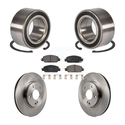 Wheel Bearing Disc Brake Rotors And Pads Front Kit For 2017 Honda Accord LX-S