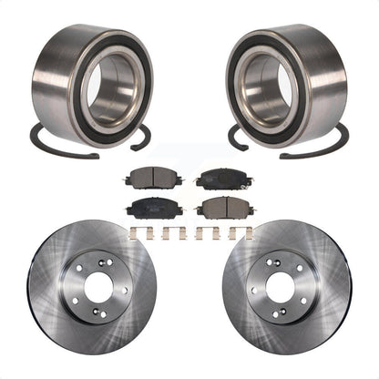 Wheel Bearing Brake Rotor And Pad Front Kit For 2016 Honda Accord LX-S with 2.4L