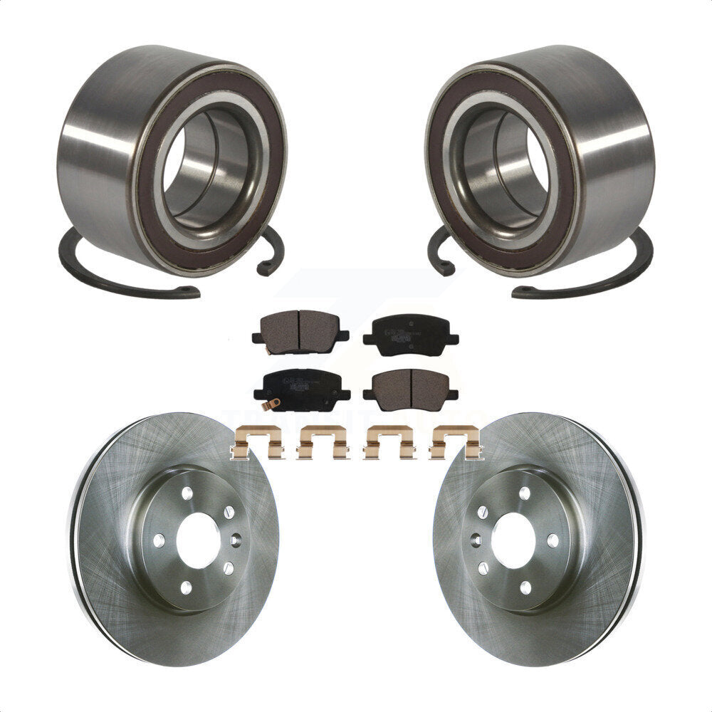 Wheel Bearing Disc Brake Rotors And Pads Front Kit For 2018-2020 Chevrolet Sonic