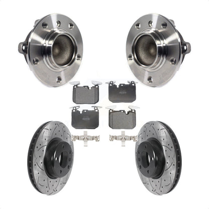 Hub Bearing Drill Slot Brake Rotor Pads Front Kit For BMW M235i 335i 328i 228i 3