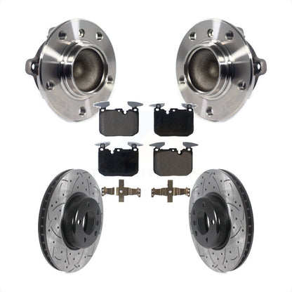 Hub Bearing Drill Slot Brake Rotor Pads Front Kit For BMW M235i 335i 328i 228i 3