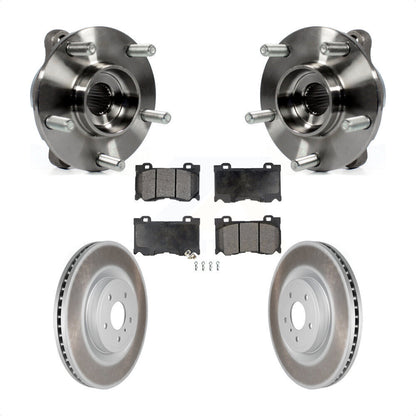 Hub Bearing Coated Brake Rotor Pads Front Kit For INFINITI Q50 Q60 M37 FX50 QX70