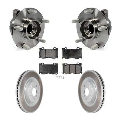 Hub Bearing Coat Brake Rotor Pads Front Kit For INFINITI Q50 G37 Nissan 370Z Q60