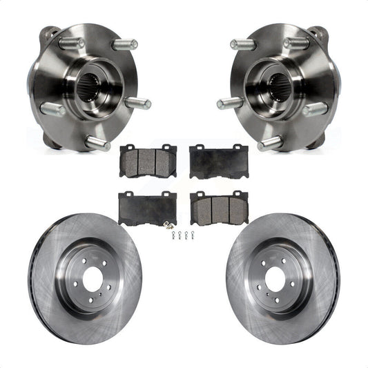 Hub Bearing Brake Rotor Pad Front Kit For INFINITI Q50 Q60 M37 FX50 QX70 Q70 M56