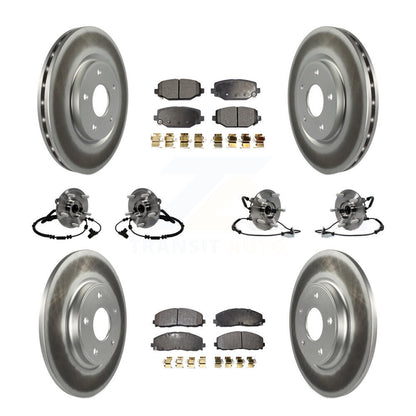Bearing Coat Brake Rotor Pads Front Rear Kit (10Pc) For Dodge Grand Caravan Town