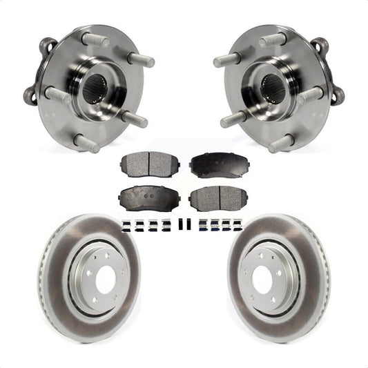 Hub Bearing Coat Brake Rotor Pad Front Kit For 2019-2023 Mazda CX-5 Turbocharged