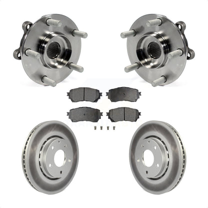 Hub Bearing Coat Brake Rotor Pad Front Kit For 19-21 Mazda 6 Naturally Aspirated
