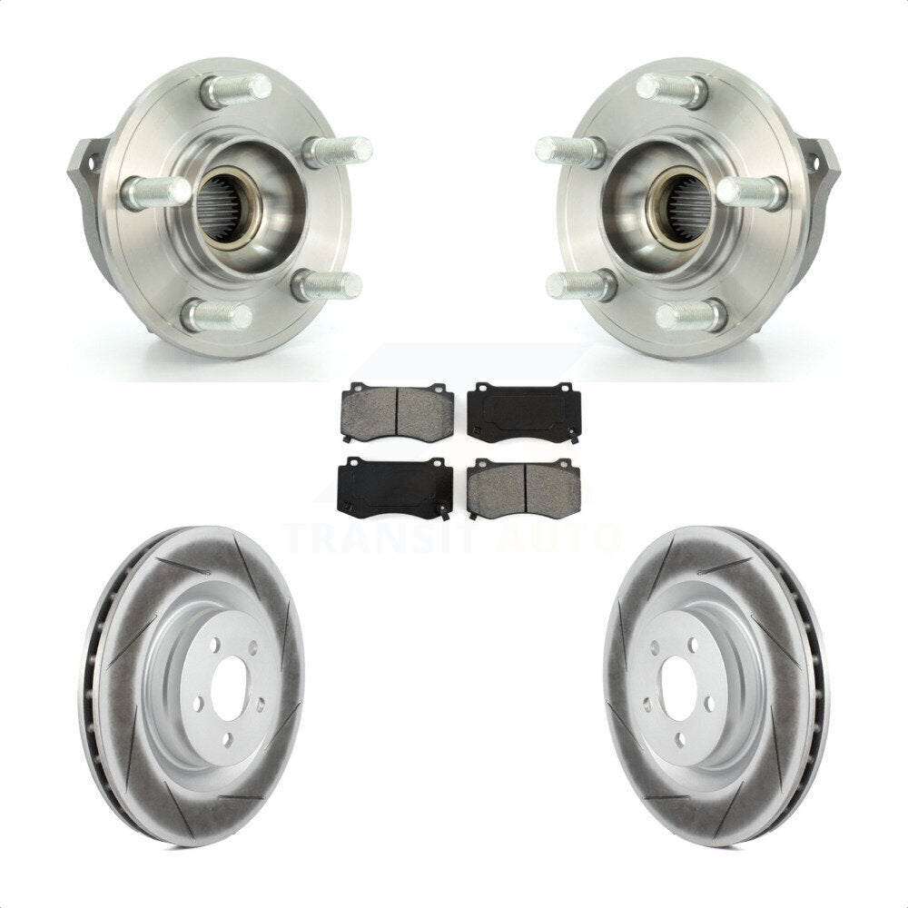 Hub Bearing Assembly Coat Brake Rotor Pad Front Kit For Dodge Charger Challenger