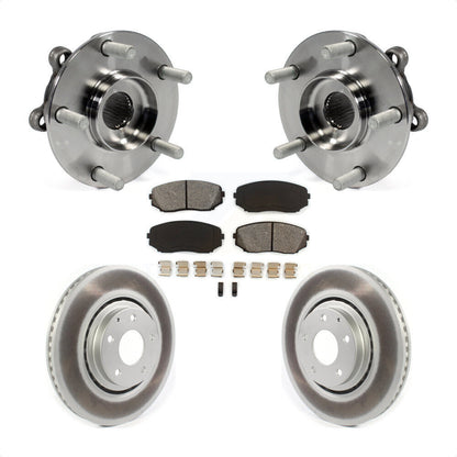 Hub Bearing Coat Brake Rotor Pad Front Kit For 2019-2023 Mazda CX-5 Turbocharged