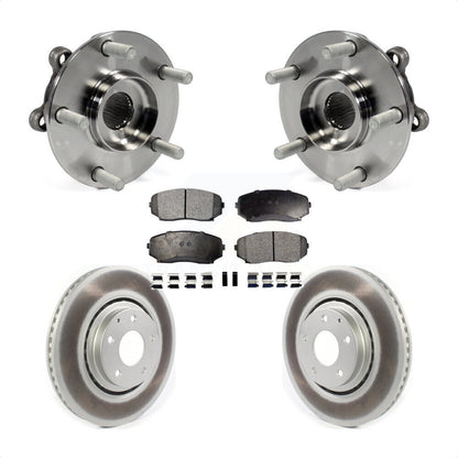 Hub Bearing Coat Brake Rotor Pad Front Kit For 2019-2023 Mazda CX-5 Turbocharged