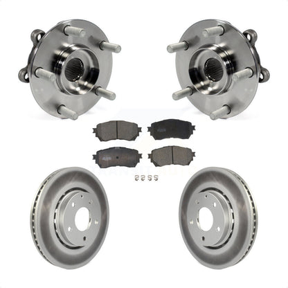 Hub Bearing Coat Brake Rotor Pad Front Kit For 19-21 Mazda 6 Naturally Aspirated