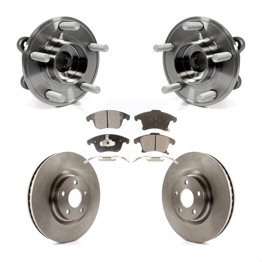Hub Bearing Disc Brake Rotor Pads Front Kit For Ford Police Responder Hybrid SSV