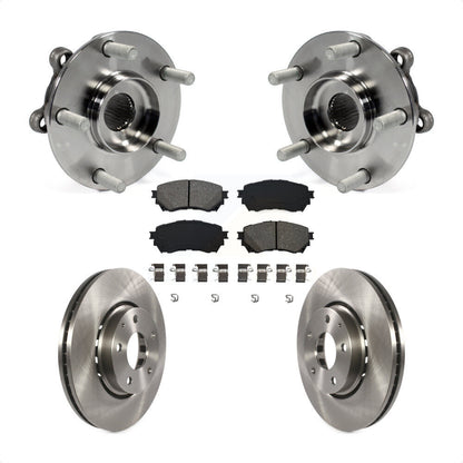 Hub Bearing Brake Rotor Pads Front Kit For 2019-2021 Mazda 6 Naturally Aspirated