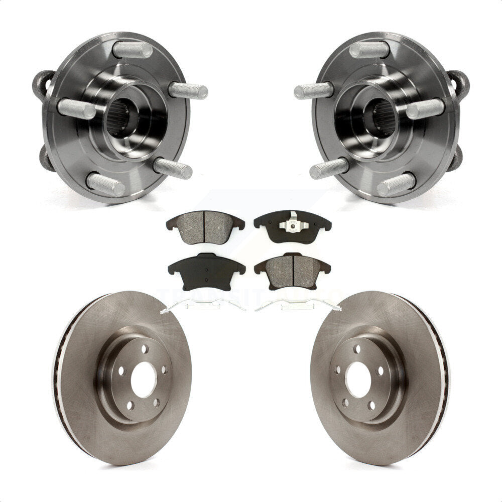 Hub Bearing Disc Brake Rotor Pads Front Kit For Ford Police Responder Hybrid SSV