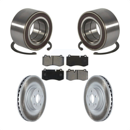 Wheel Bearing Coated Brake Rotor Pad Front Kit For Mercedes-Benz S550 CL550 S350