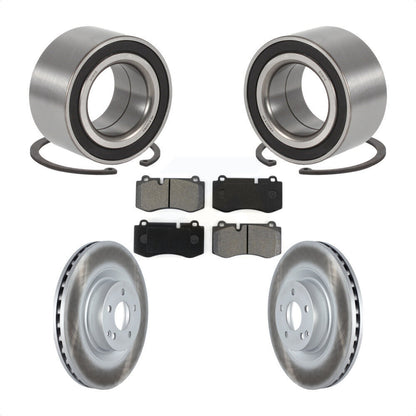 Wheel Bearing Coated Disc Brake Rotor Pads Front Kit For 2009 Mercedes-Benz S450