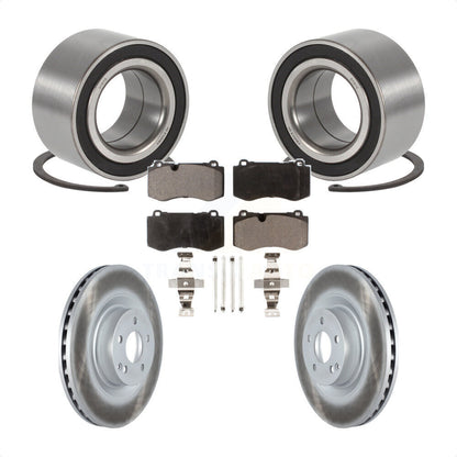 Wheel Bearing Coated Disc Brake Rotor Pads Front Kit For 2009 Mercedes-Benz S450