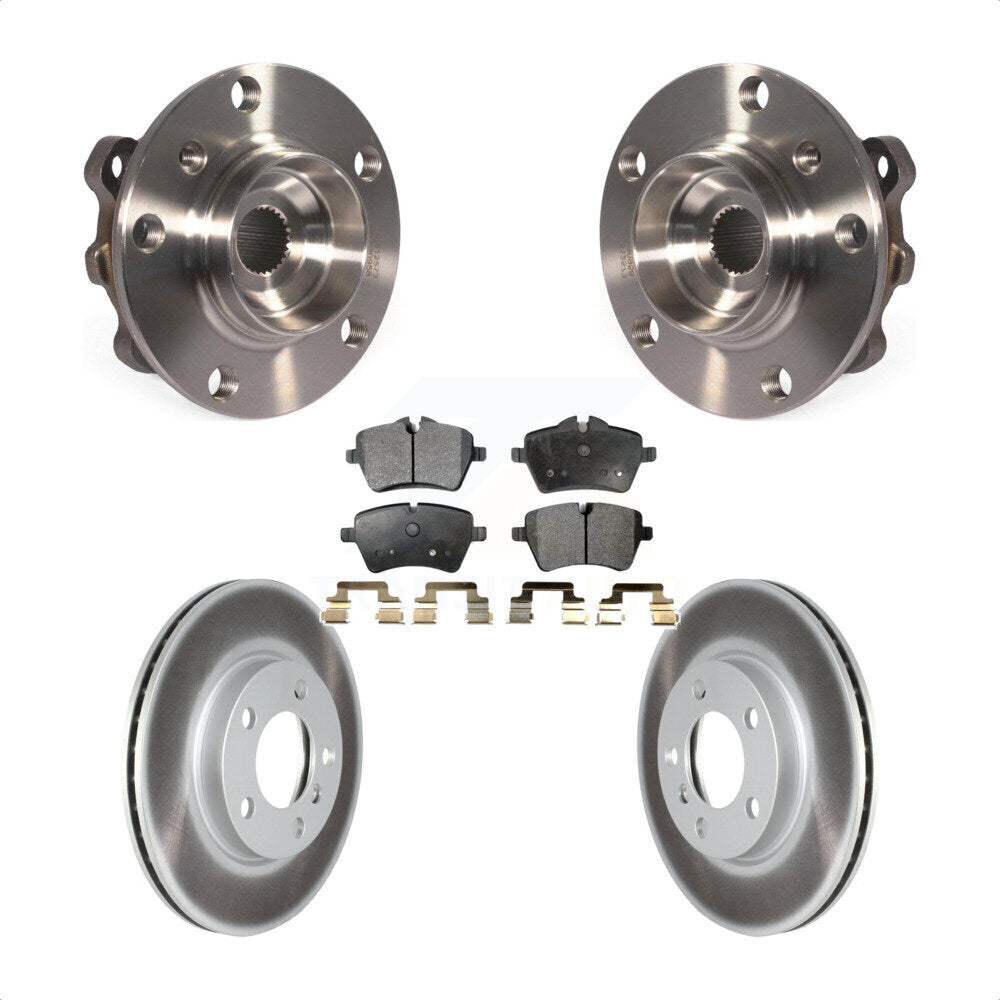 Hub Bearing Coated Brake Rotor Pads Front Kit For Mini Cooper Countryman Paceman