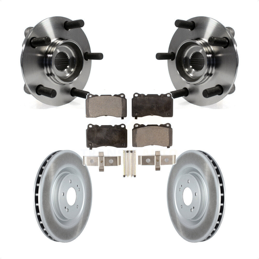 Hub Bearing Assembly Coated Disc Brake Rotor Pad Front Kit For Mitsubishi Lancer