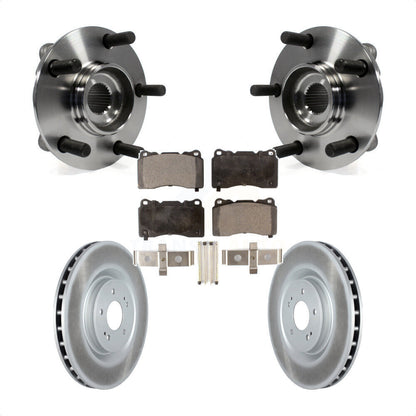 Hub Bearing Assembly Coated Disc Brake Rotor Pad Front Kit For Mitsubishi Lancer