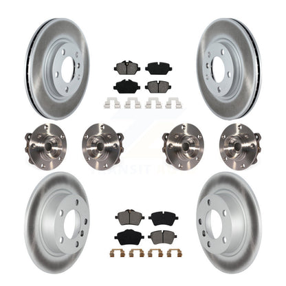 Hub Bearing Coated Brake Rotor Pad Front Rear Kit (10Pc) For Mini Cooper Paceman