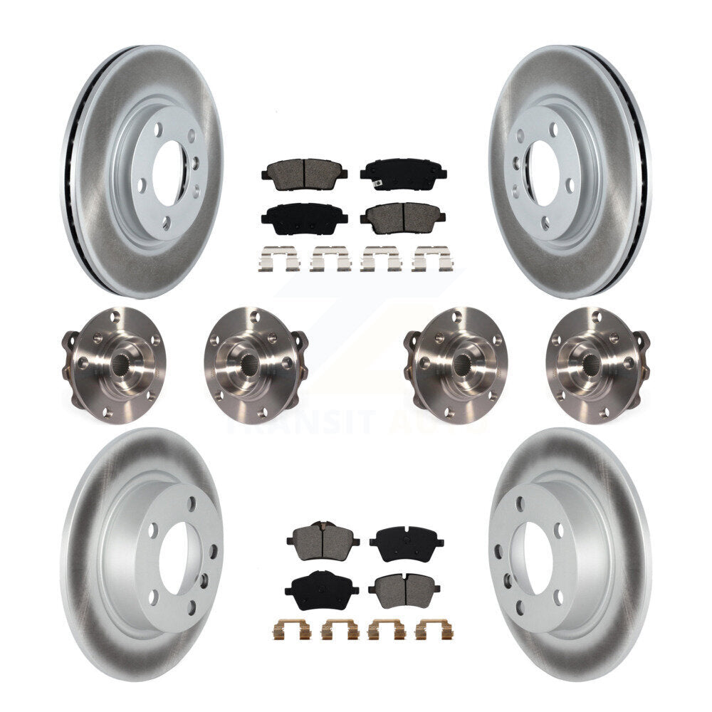 Hub Bearing Coated Brake Rotor Pad Front Rear Kit (10Pc) For Mini Cooper Paceman