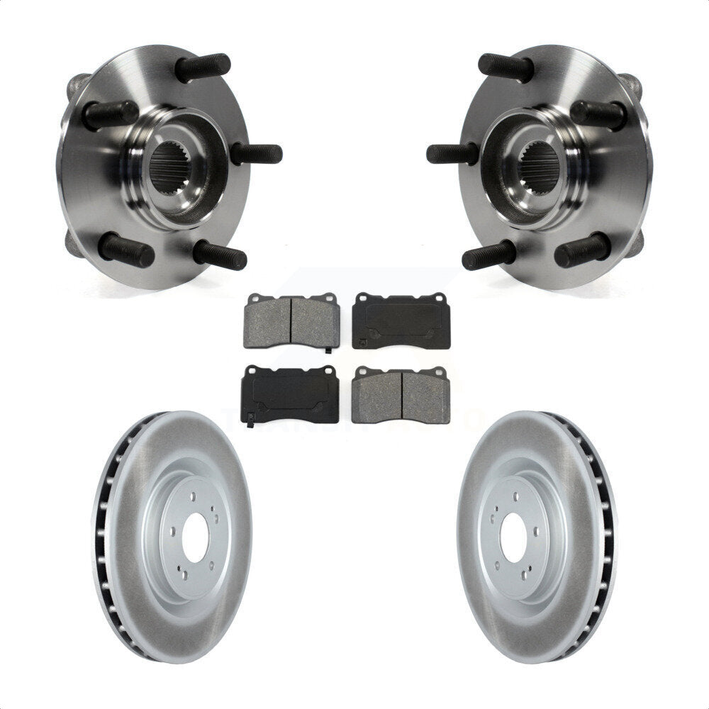 Hub Bearing Assembly Coated Disc Brake Rotor Pad Front Kit For Mitsubishi Lancer