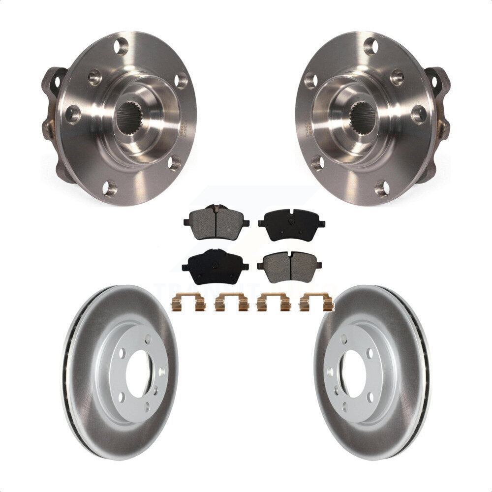 Hub Bearing Coated Brake Rotor Pads Front Kit For Mini Cooper Countryman Paceman