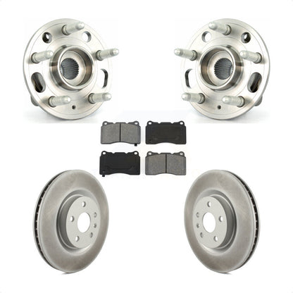 Hub Bearing Assembly Coat Brake Rotor Pad Front Kit For Buick Regal Cadillac XTS