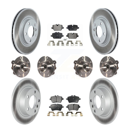 Hub Bearing Coated Brake Rotor Pad Front Rear Kit (10Pc) For Mini Cooper Paceman