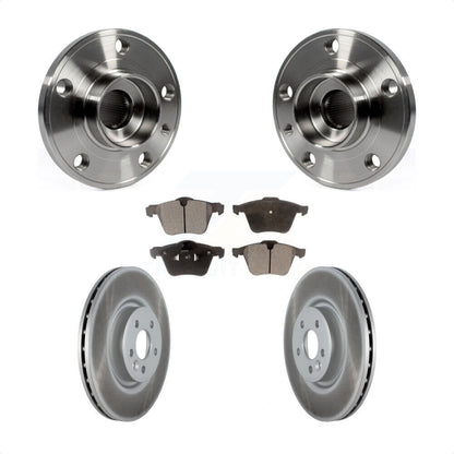 Hub Bearing Coated Disc Brake Rotor Pad Front Kit For Volvo XC70 S60 V60 S80 V70