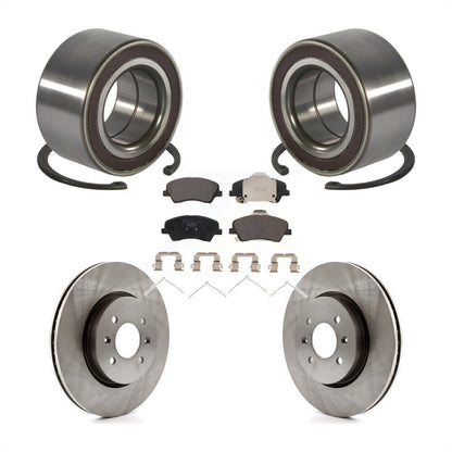 Wheel Bearing Disc Brake Rotors And Pads Front Kit For Kia Rio Hyundai Accent