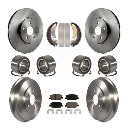 Bearing Disc Brake Rotor & Pad Shoe Front Rear Kit (10Pc) For Chevrolet Trax AWD