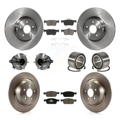 Hub Bearing Brake Rotor & Pads Front Rear Kit (10Pc) For Ford Escape Lincoln MKC