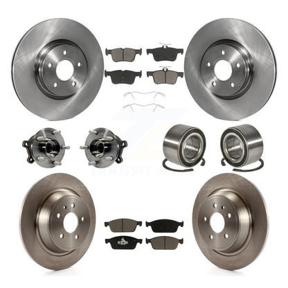 Hub Bearing Brake Rotor & Pads Front Rear Kit (10Pc) For Ford Escape Lincoln MKC
