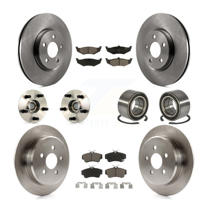 Hub Bearing Disc Brake Rotor & Pad Front Rear Kit (10Pc) For Chrysler PT Cruiser