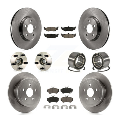 Hub Bearing Disc Brake Rotor & Pad Front Rear Kit (10Pc) For Chrysler PT Cruiser