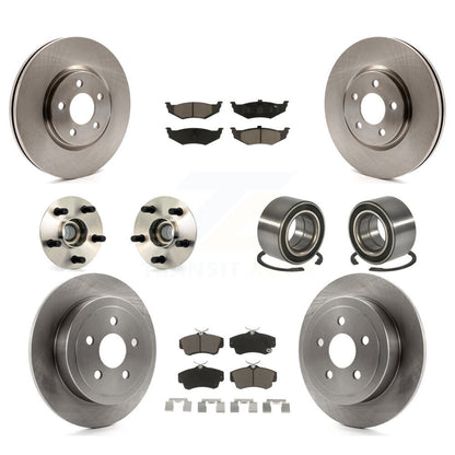 Hub Bearing Disc Brake Rotor & Pad Front Rear Kit (10Pc) For Chrysler PT Cruiser