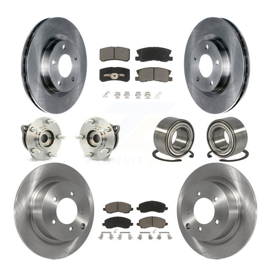 Hub Bearing Brake Rotor Pad Front Rear Kit (10Pc) For Mitsubishi Outlander Sport