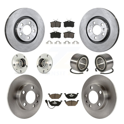 Hub Bearing Disc Brake Rotor And Pad Front Rear Kit (10Pc) For Volkswagen Beetle