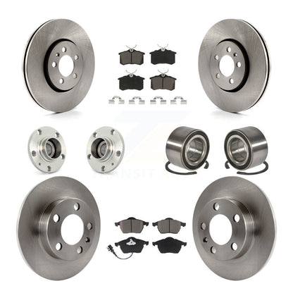 Hub Bearing Disc Brake Rotor And Pad Front Rear Kit (10Pc) For Volkswagen Beetle
