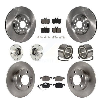 Hub Bearing Disc Brake Rotor And Pad Front Rear Kit (10Pc) For 2000-2006 Audi TT