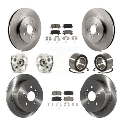 Hub Bearing Brake Rotor & Pad Front Rear Kit (10Pc) For Lexus RX350 RX330 Toyota