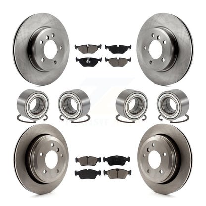 Bearing Disc Brake Rotors And Pads Front Rear Kit (10Pc) For 2001-2005 BMW 325xi