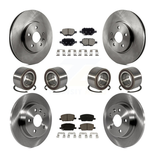 Bearing Brake Rotor & Pads Front Rear Kit (10Pc) For Buick Encore Chevrolet Trax