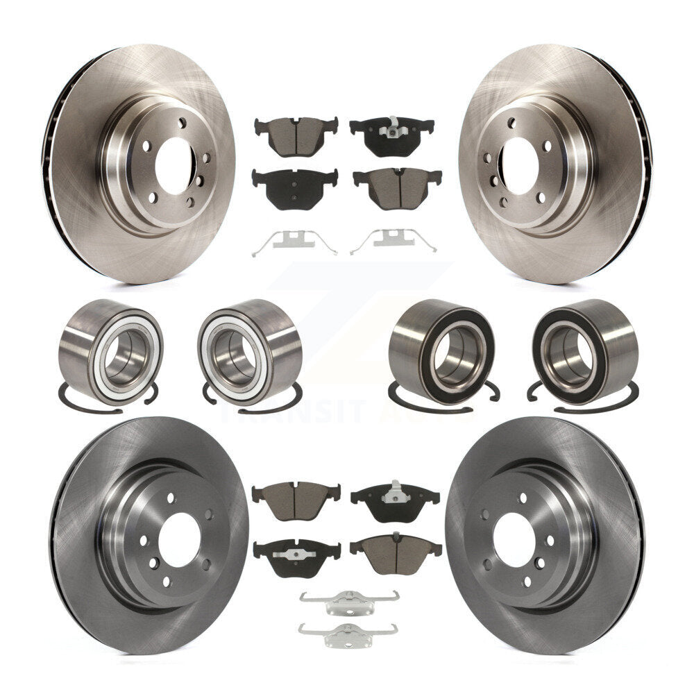 Bearing Disc Brake Rotor And Pad Front Rear Kit (10Pc) For BMW 335i xDrive 335xi