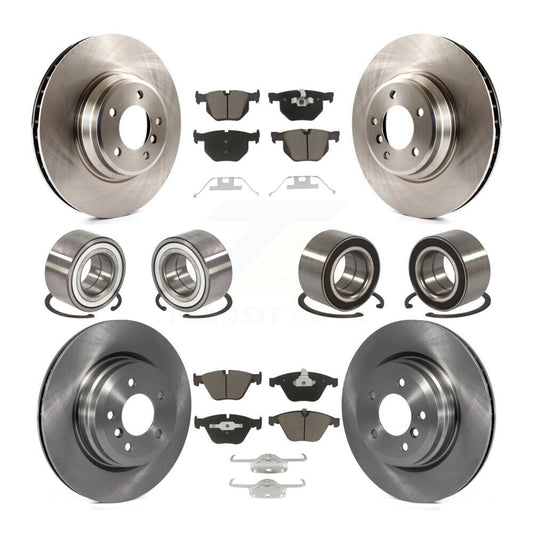 Bearing Disc Brake Rotor And Pad Front Rear Kit (10Pc) For BMW 335i xDrive 335xi