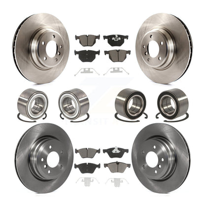 Wheel Bearing Disc Brake Rotor And Pads Front Rear Kit (10Pc) For 2007 BMW 335xi